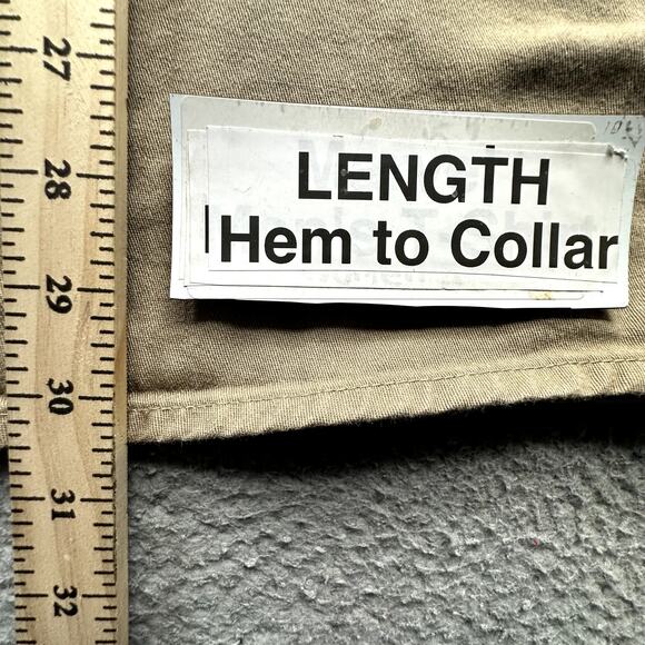 Lapco FR 7 oz Uniform Shirt Mens Large Khaki Flame-Resistant Cotton Twill IKH7 - Picture 5 of 11